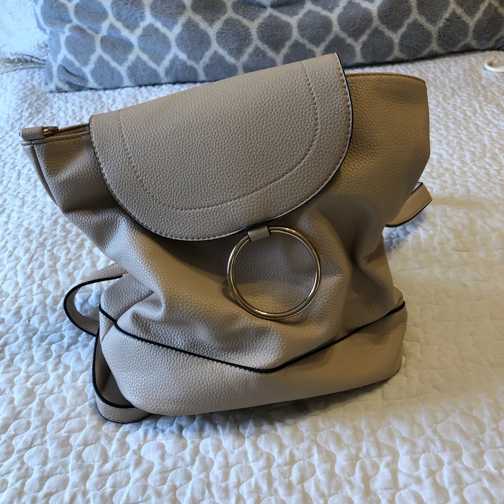 Cream backpack